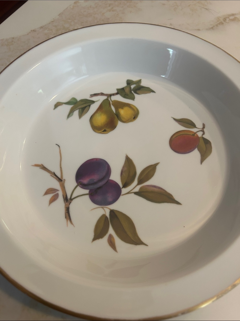 Royal Worcester Evesham Gold Pie Plate Pie Baker